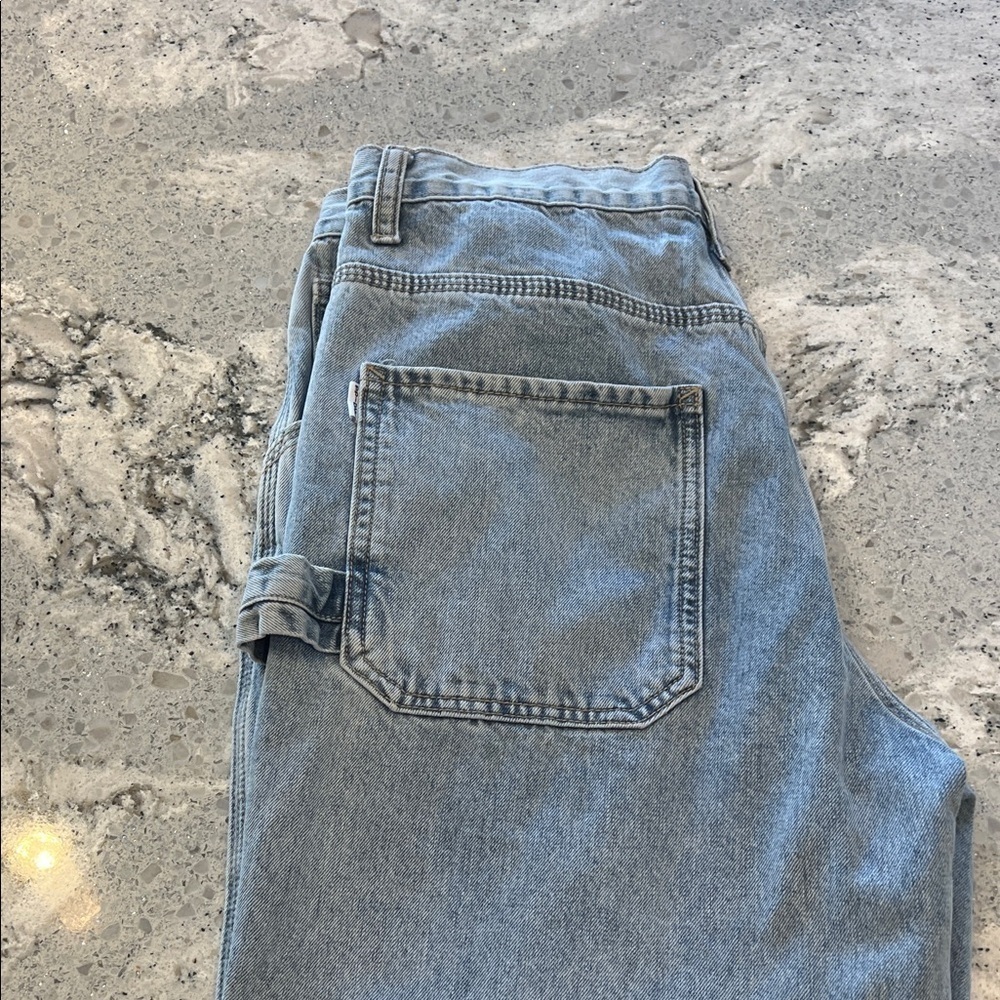 Princess Polly Women's Boyfriend Jeans - Light Blue 6